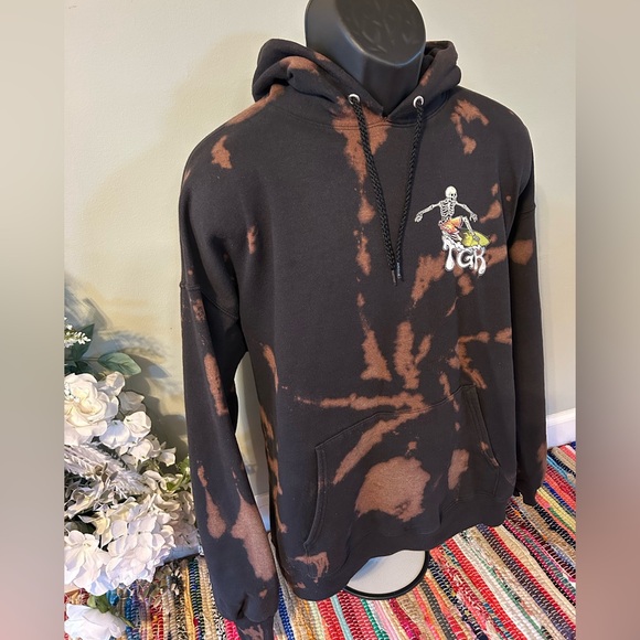 Grateful Dead Tie Dye Hooded Sweatshirt Concert Tour Band Peter Forsythe XXL - Picture 5 of 9